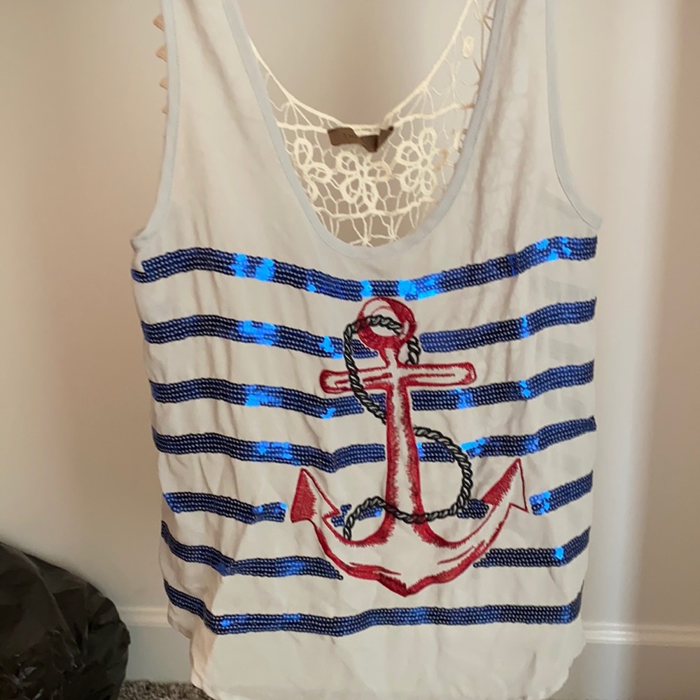 Tank top lace with Anchor Size S